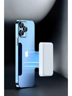 5000 Mah İOS Uyumlu Magsafe Kablosuz Şarj Hızlı Şarj Desteği