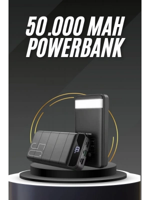 50.000 Mah Led Dijital Göstergeli USB Çıkışı Powerbank