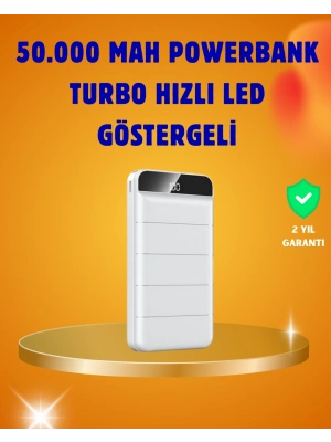 50000mAh LED Göstergeli Taşınabilir Şarj Cihazı