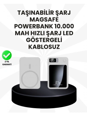 5000mAh / 10000mAh Kapasiteli Manyetik USB-C ve Kablosuz Powerbank