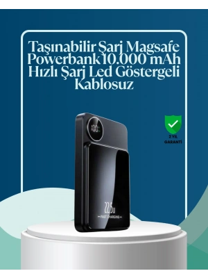 5000mAh / 10000mAh Kapasiteli Manyetik USB-C ve Kablosuz Powerbank