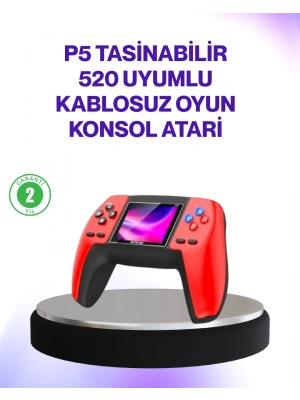 520 Klasik Oyunlu P5 Retro Elde Taşınabilir Konsol