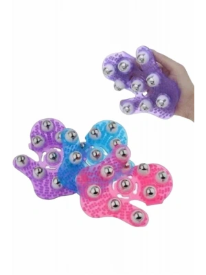 9 Bilyeli Masaj Eldiveni Tüm Vücut Masajına Uygun Kafa Masaj Aleti