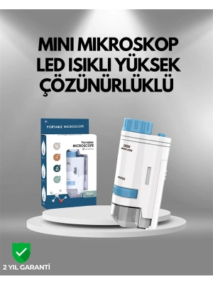 ABS Gövdeli Öğrenci ve Hobi Mikroskobu – Mavi Renk