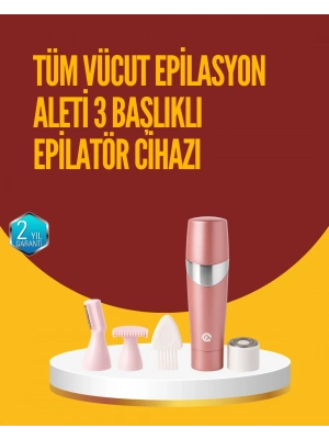 Acısız ve Hassas Tüy Temizleme Cihazı – 3 Başlıklı