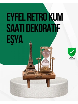 Ahşap Kum Saati – Vintage Tasarımlı Masa Dekoru