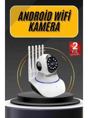 Akıllı Gece Görüşlü Sensörlü Wifi Kamera Telefondan Takip Edilebilir