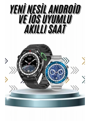Akıllı Saat 1.62 İnç Ultimate Nabız Sensörlü Sesli Görüşme Yapabilen