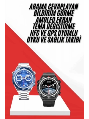 Akıllı Saat 1.62 İnç Ultimate Nabız Sensörlü Sesli Görüşme Yapabilen