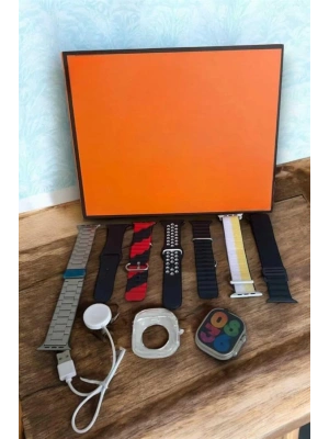 Akıllı Saat 7 Farklı Kordonlu Arama Cevaplayan Bildirim GPS Özelliği