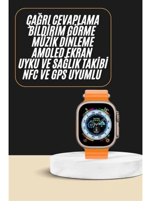Akıllı Saat Amoled Ekran Bluetooth Bağlantılı Özel Tasarım Unısex