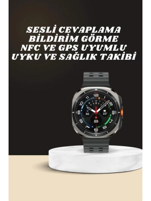 Akıllı Saat Amoled Ekran Bluetooth Bağlantılı Sağlık Takibi GPS Uyumlu
