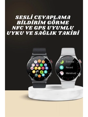 Akıllı Saat Amoled Ekran Bluetooth Bağlantılı Sesli Görüşme Nabız Ölçer