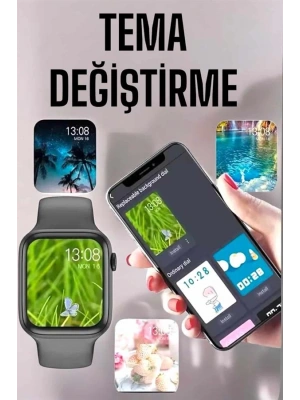 Akıllı Saat Amoled Ekran Yeni Nesil Bluetooth Bağlantılı