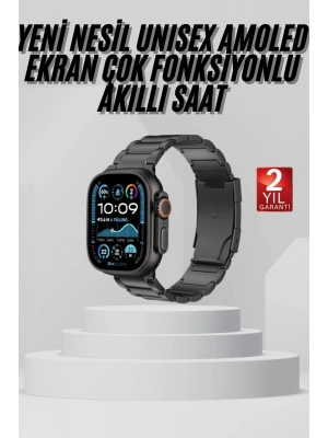 Akıllı Saat Arama Konuşma GPS ve NFC Özelliği 3 Kordonlu Amoled Ekran