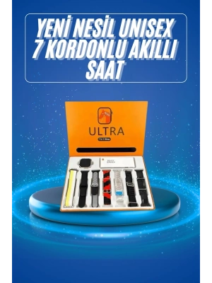 Akıllı Saat Çağrı Cevaplayabilen Unısex 7 Kordonlu Müzik Dinleme