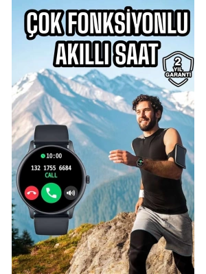Akıllı Saat Çok Fonksiyonlu Sesli Görüşme NFC Uyumlu Amoled Ekran