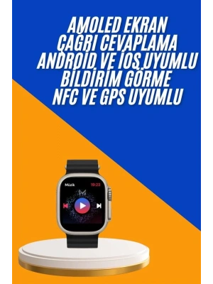 Akıllı Saat Çok Fonksiyonlu Unısex Sosyal Medya Girişli Bluetooth Bağlantılı