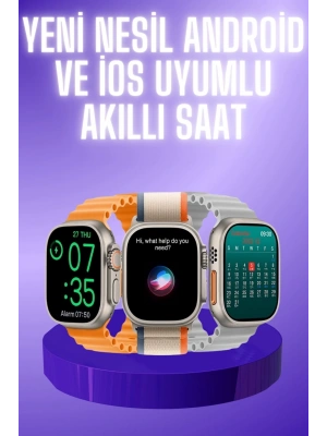 Akıllı Saat Çok Fonksiyonlu Unısex Sosyal Medya Girişli Bluetooth Bağlantılı