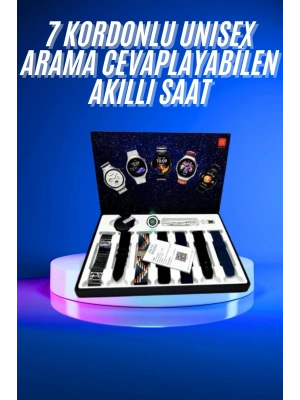 Akıllı Saat Çoklu Kordon Seçenekli Dokunmatik Ekran Nabız Sensörlü