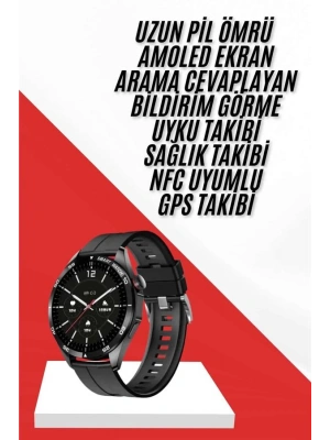 Akıllı Saat Ios Ve Android Tüm Telefonlara Uyumlu Çok Fonksiyonlu Amoled Ekran