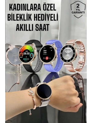 Akıllı Saat Kadınlara Özel Arama Cevaplayan Bluetooth Bağlantılı