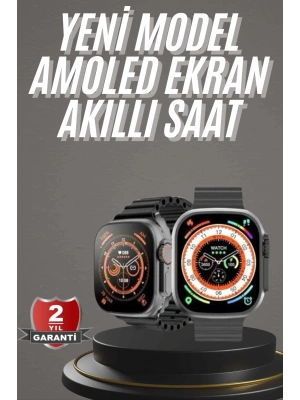 Akıllı Saat Kordon Hediyeli Güçlü Batarya Kapasiteli Titreşimli Bildirim Görme Unisex