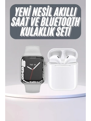 Akıllı Saat Kulaklık Hediyeli Uyku ve Sağlık Takibi Yapabilen Uzun Ömürlü