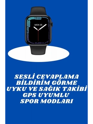 Akıllı Saat Nabız Ölçebilen Adımsayar Kalori Hesaplama Tema Değiştirme GPS Uyumlu
