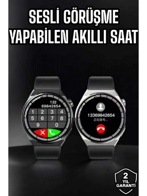 Akıllı Saat Nabız Sensörlü Bildirim Görebilen Spor Modları GPS Takibi