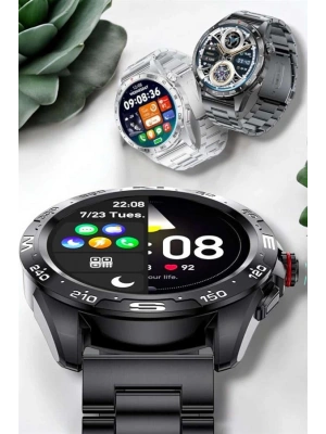 Akıllı Saat Sağlık ve Fitness Takibi Bluetooth Bağlantılı Dokunmatik Ekran