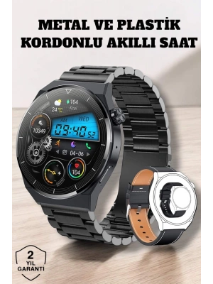 Akıllı Saat Sağlık ve Fitness Takibi Bluetooth Bağlantılı Dokunmatik Ekran