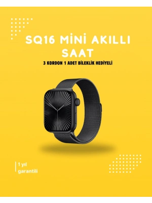 Akıllı Saat SQ-16 Mini Series 10 | Unisex Tasarım, Sağlık ve Spor Takibi