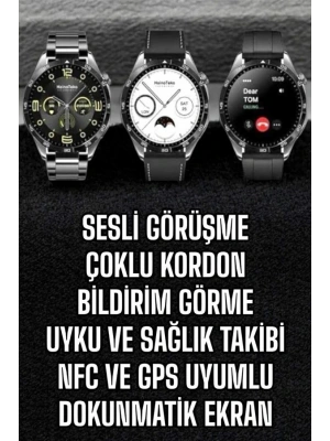 Akıllı Saat Titreşimli Amoled Ekran Uyku ve Sağlık Takibi Sesli Görüşme