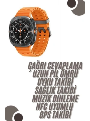 Akıllı Saat Unısex Zarif Görünümlü Titanyum Kasa Amoled Ekran Müzik Dinleme