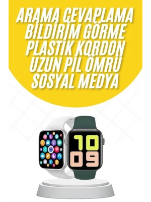 Akıllı Saat Uyku ve Sağlık Takibi Arama Cevaplama 44 MM Amoled Ekran