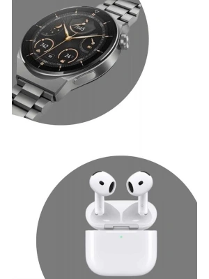 Akıllı Saat ve Kulaklık Seti Bildirim Görme Arama Cevaplama ANC Özelliği