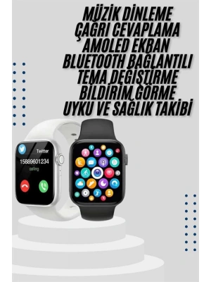 Akıllı Saat Yeni Nesil Android ve İOS Uyumlu Titreşim Modlu Alarm Kronometre