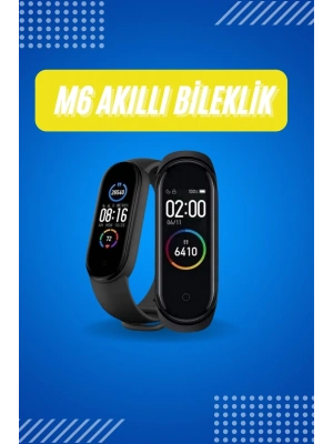 Akıllı Uyumlu Bileklik M6 Adımsayar Spor Modları Çağrı Görme Türkçe Menü
