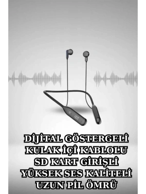 Alarm ve Titreşim Özellikli Akıllı Saat ve Mikrofonlu Kablolu Bluetooth Kulaklık 60 Saat