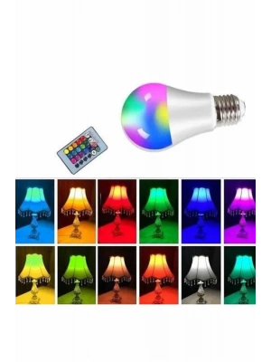 Ambiyans Aydınlatma RGB Led Lamba Kumandalı Renk Değiştirebilen