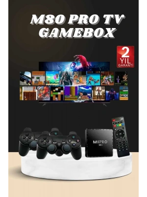 Android Tv Box 2.4g 10k Ultra Hd 2gb Ram 64gb Hafıza 10000 Retro Oyunlu Konsol Game Stick M8 Pro