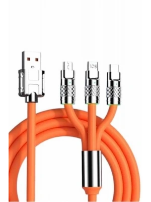 Android ve İOS Uyumlu 180 Derece Type-c Şarj Kablosu