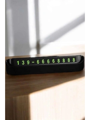 Araç İçi Numaratör Numaralık Torpido Üstü Açılır Kapanır Telefon Numarası Bırakma