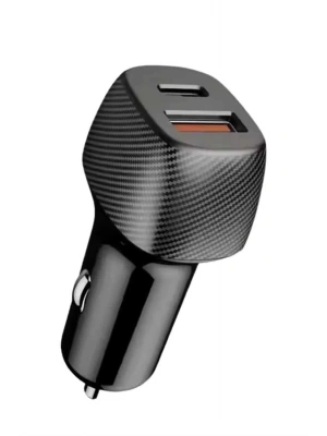 Araç İçi Şarj Cihazı 38W Güç Kapasiteli Type-C Girişli Araba Çakmaklık