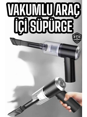 Araç İçi Süpürge Filtreli Şarjlı Süpürge Vakumlu Yıkanabilir