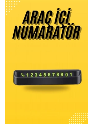 Araç Park Numaratörü Tüm Araçlara Uyumlu Araba Numaralık