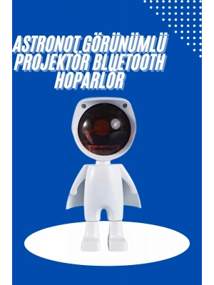 Astronot Işık Projektörü Gökkuşağı Projeksiyon Gece Lambası Hediyelik