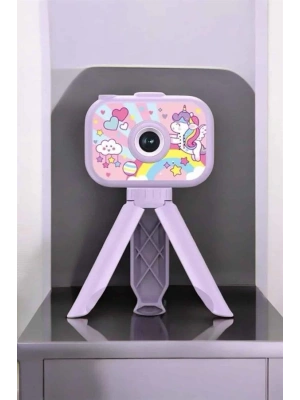 Ayaklı Mini Fotoğraf Makinesi Çocuk Için Eğitici Video Kamera