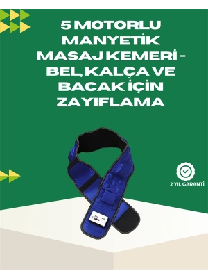 Ayarlanabilir Hız ve Titreşim Modlarına Sahip Manyetik Masaj ve Zayıflama Kemeri